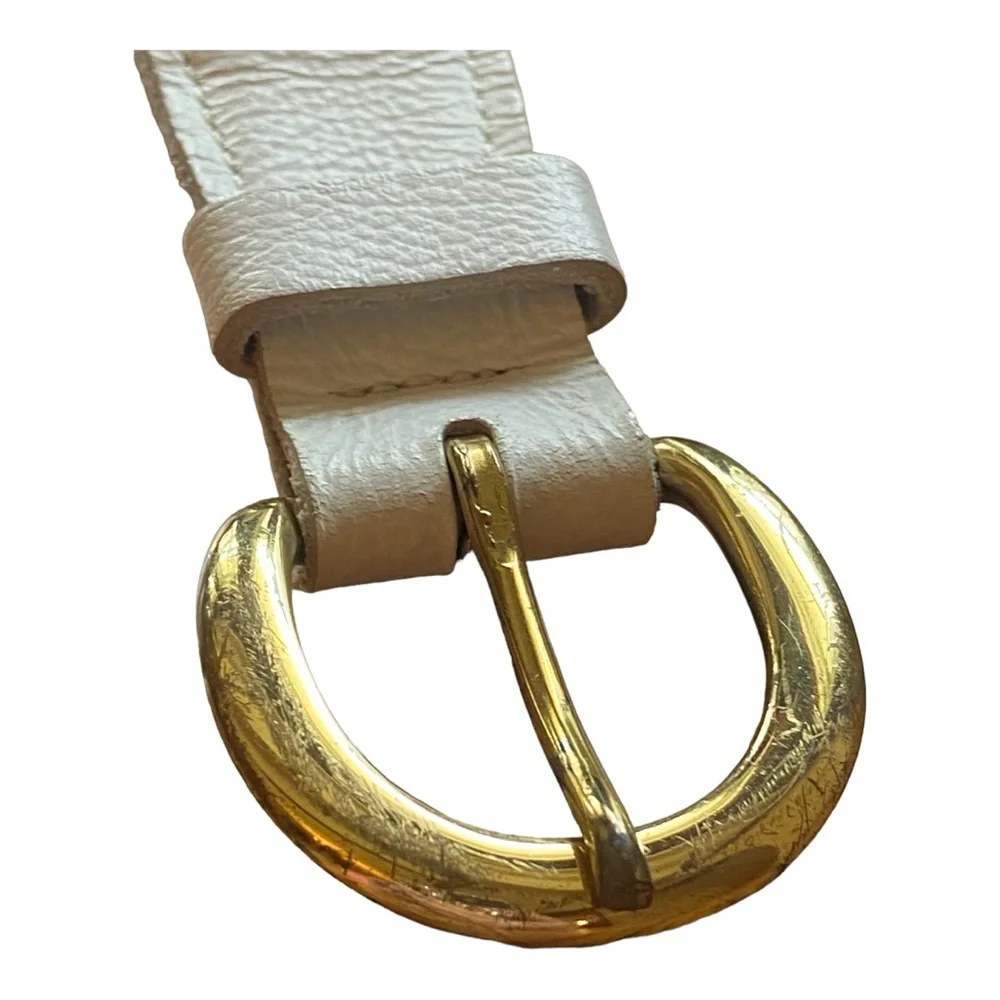 Preston Leather Products Women’s Croquet Themed Belt Size 39